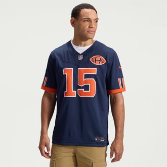 Nike Rome Odunze Chicago Bears Rivalries Collection Nike Mens Dri-FIT NFL Limited Jersey in Blue | 37NM0JFJ7QF-LZ6