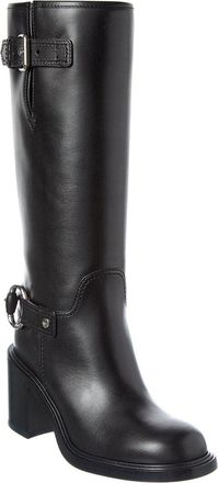Gucci Mid-Heel Leather Boot