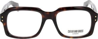 Cutler and Gross Accessoires, unisex, Bruin, ONE Size, 9852 Rechthoekig Optisch Montuur