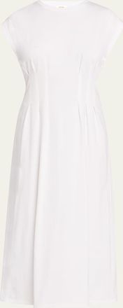 Frame Denim The Jersey Nipped Midi Dress