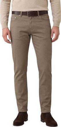 Pierre Cardin Lyon Tapered fit broek bruin