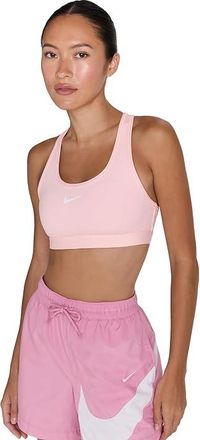 Nike Swoosh Medium Support Bra Womens Bra Atmosphere/Atmosphere/White : XL (US 16-18), Mesh/Polyester/Spandex