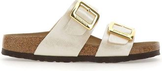 Birkenstock Ivoor Sydney Cushion Buckle Sandalen - Dames - Sandalen - Wit - 38 EU - Su&egrave;de - Schoenen