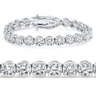 Pompeii3 19.00Ct Diamond 21 Gram Tennis Bracelet 14k White Gold 7 Lab Grown