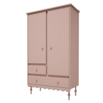 OEM Armoire 2 Portes 2 Tiroirs Wood Luck Babushka Rose
