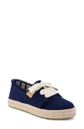 Toms Carolina Lace-Up Espadrille in Navy at Nordstrom, Size 8.5