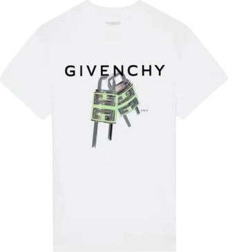Givenchy Logo Katoenen Jersey T-shirt - Heren - T-shirts - Wit - 2XL - Katoen - Tops