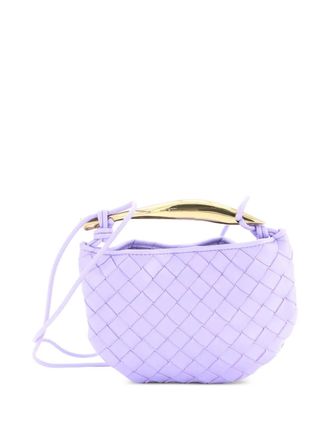 Bottega Veneta Sardine Top Handle Bag Intrecciato Nappa Mini satchel - women - Calf Leather - One Size - Purple