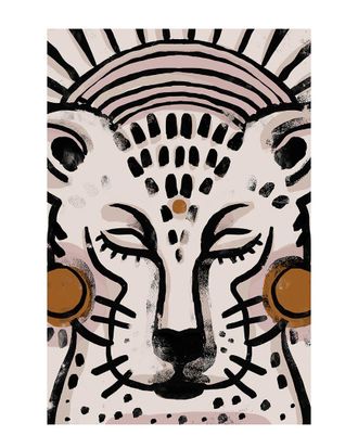 iCanvas Tiger (Light Version) By Treechild Wall Art