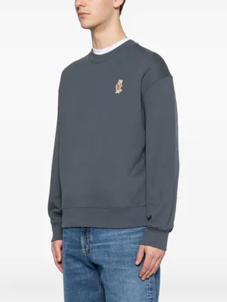 Maison Kitsun&eacute; Dressed Fox Sweatshirt - slate blue
