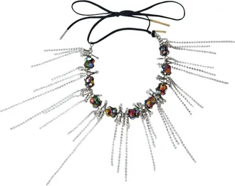 Dries Van Noten Collana girocollo con decorazione a catena - - Accessories - Donna - Multicolore - ONE SIZE