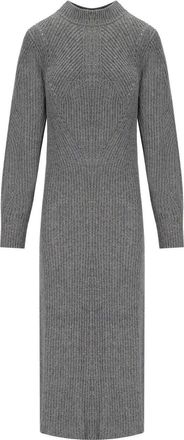Twin-Set ABITO MIDI IN MAGLIA GRIGIO TWINSET
