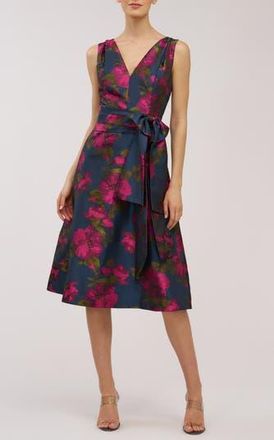 Kay Unger Elisa Sleeveless Cocktail Dress in Wild Berry/Blue Opal at Nordstrom Rack, Size 4