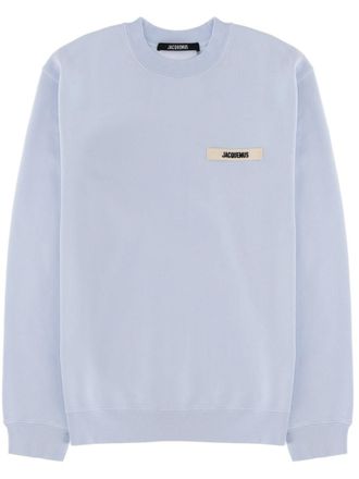 Jacquemus Grosgrain Logo Cotton Pastel Sweatshirt