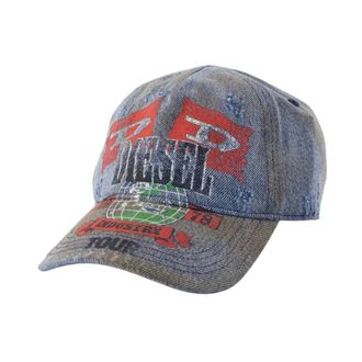 Diesel C-Rock Cap - Heren - Accessoires - Blauw - Maat: ONE Size Katoen