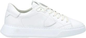 Philippe Model Witte Temple Sneakers voor Vrouwen - Dames - Sneakers - Wit - 40 EU - Leer - Schoenen