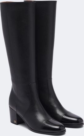 Valentino Garavani VLogo leather knee-high boots