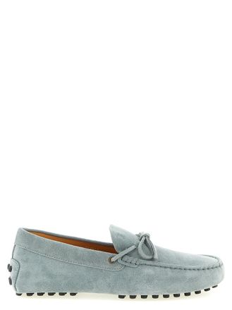 Tod's Grey Suede Loafers