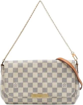 Louis Vuitton Pre-owned Favorite MM - Dames - Vintage Schoudertas - Wit - ONE Size - Leer - Vintage
