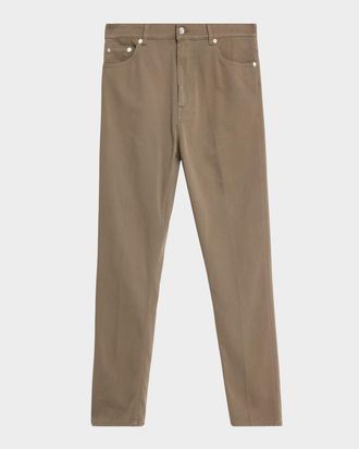 Dunhill Men & apos;s Cotton Twill Straight Leg Five-Pocket Pants