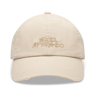 Axel Arigato Floral Washed Cap - unisex - Petten - Beige - ONE Size - Katoen - Accessoires