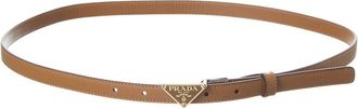 Prada Logo Saffiano Leather Belt