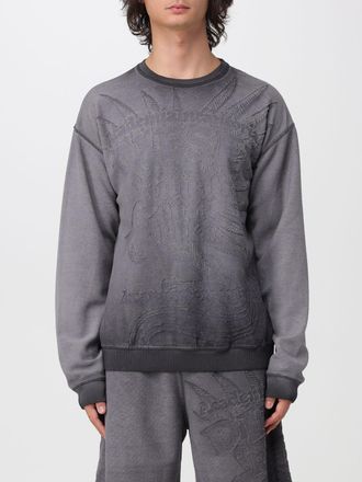Diesel Felpa girocollo relaxed fit in misto cotone con stampa grafica