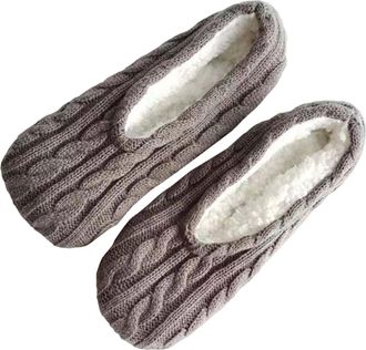 Generic G&eacute;n&eacute;rique Black Girl 5 Years Old Women Slippers with Fluffy Socks for Women with Non-Slip Soles Warm and Comfortable House Slippers Girl White 6 Years