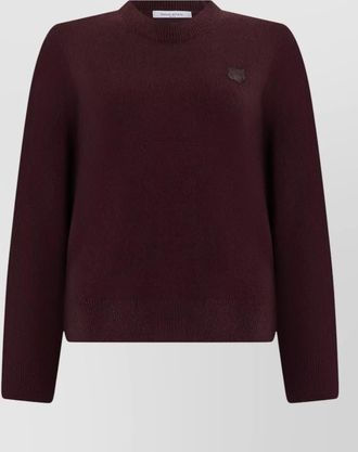 Maison Kitsun&eacute; wool crew neck sweater