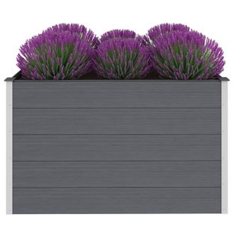 Berkfield Home Garden Raised Bed WPC 150x100x91 cm Grey | Size: 150 x 100 x 91 cm