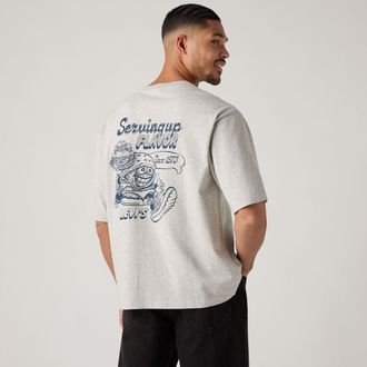 Levi's Half Sleeve Graphic Pocket Tee - Mens - XL - Grey
