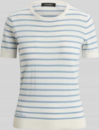 Lauren Ralph Lauren Regular Fit Pullover mit kurzem Arm in Hellblau, Gr&ouml;&szlig;e XL