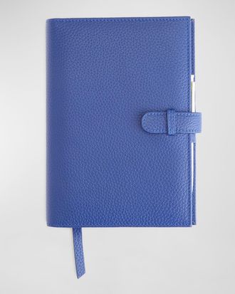 Royce Leather Monogrammed Leather Executive Journal with Rollerball Pen