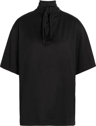 Christophe Lemaire Foulard-neck Cotton T-shirt - Black - S (UK8-10 / S)