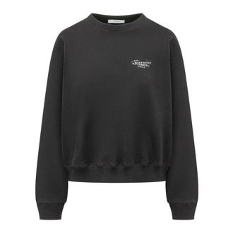 Givenchy Sweatshirt van fleece met Stamp-print - Dames - Sweatshirts - Zwart - M - Katoen - Hoodies & sweatvesten