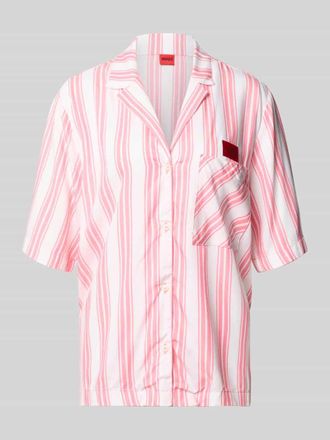 HUGO BOSS Pyjama aus Lyocell mit Logo-Patch in Pink, Gr&ouml;&szlig;e XS