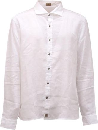 Sonrisa Ls 122 Linnen Shirt - Heren - Casual Overhemden - Wit - 4XL - Linnen - Overhemden