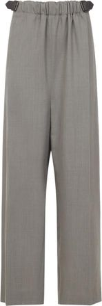 Loewe Dames, Broeken, Grijs, Maat: 2XS Wol