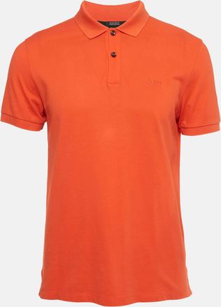 HUGO BOSS Boss By Hugo Boss Orange Pima Cotton Polo T-Shirt