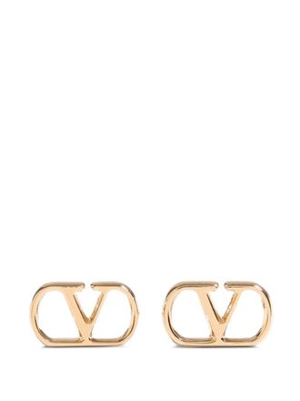 Valentino Garavani Golden VLogo Signature Stud Earrings