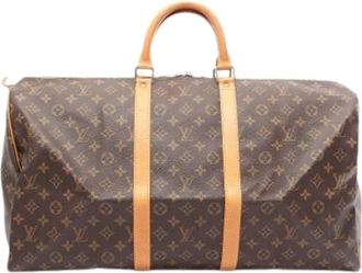 Louis Vuitton Pre-owned Boston Bag - unisex - Vintage Weekendtas - Bruin - ONE Size - Leer - Vintage