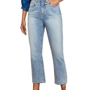 Veronica Beard Carly Kick-Flare Jeans In Pebble Stone