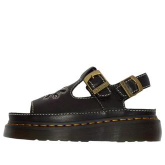 Dr. Martens (WMNS) Dr. Martens Dunnet Flower Full Grain Leather Sandals Black 40526001