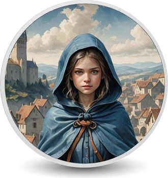 OEM Cr&oacute;nicas De Los Guardianes Encapuchados: El Buscador Celestial, Moneda De Plata De 1 Oz