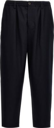 Marni Navy Blue Regular Pants