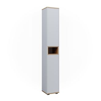 Vicco Armario De Ba&ntilde;o Didi, Blanco/artesano, 30 X 192 Cm Con 2 Puertas