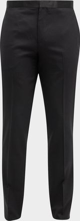 Theory Men & apos;s Mayer Stretch-Wool Tuxedo Pants