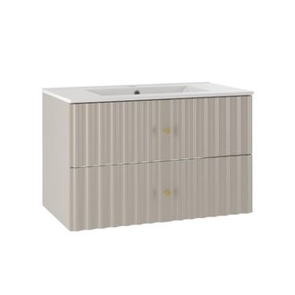 Petits Meubles Mueble lavabo encastrado estratificado 80cm
