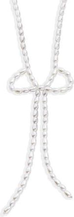 BaubleBar Gigi Bow Necklace in Pearl at Nordstrom Rack