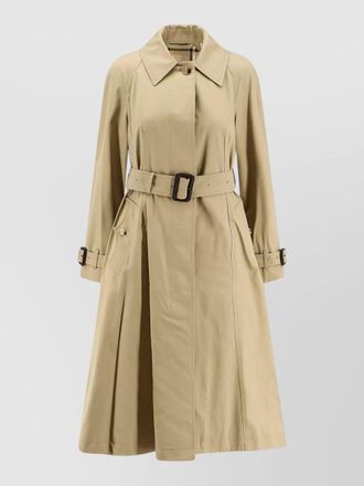 Burberry ellingham cotton trench coat belted cuffs